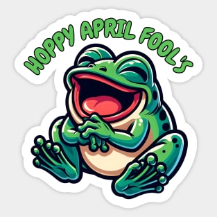 April fool frog Sticker